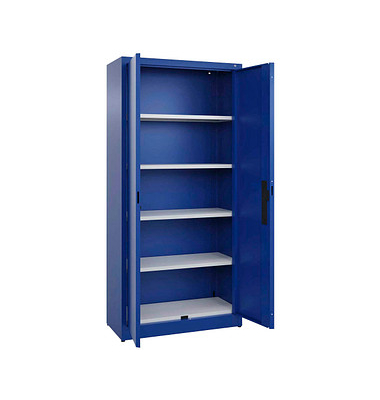Stahlschrank C 2000 Acurado 092600-000 S10000 enzianblau 93,0 x 40,0 x 195,0 cm, aufgebaut